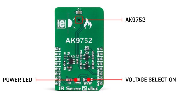 Block Diagram - Mikroe MIKROE-2966 IR Sense 2 Click